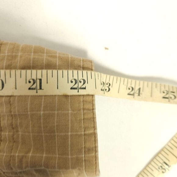 VTG Chaps Ralph Lauren Mens Large Brown Plaid Long Sleeve Button Down Up Shirt - Picture 5 of 6